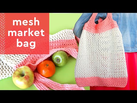 Mesh Market Bag Knitting Pattern