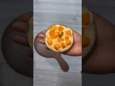 Let’s make mango mousse at home 🏡 #cravings #foodie #youtubeshorts #shorts