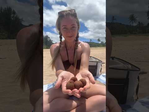 Lychee on the beach! #beach #summer