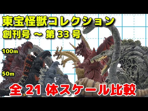 【latest】Toho Kaiju Collection scale comparison vol.1 - vol.33 #Godzilla　#Biollante