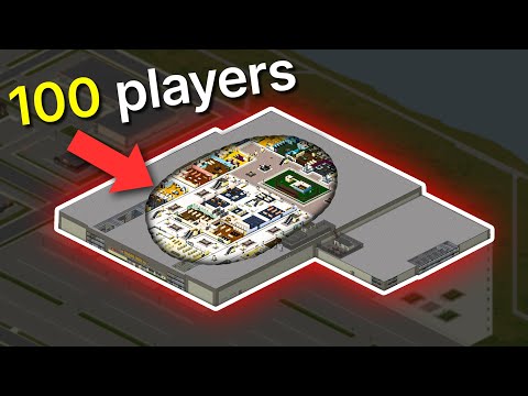 I Trapped 100 Players in the Project Zomboid Mall