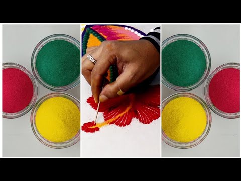 Best way to make rangoli designs for Dhanteras & Diwali if you are new to the art- दिवाली रंगोली