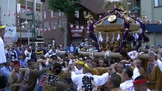 平成24年　川崎・稲毛神社　山王祭　＜孔雀神輿・玉神輿＞東田町着輿