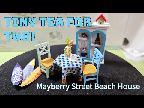 Mayberry Street: Summer By the Sea: Dining Room #miniature #dollhouseminiatures #dollhouse #crafts