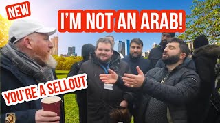 I'm not Arab! You're a sellout! Hamza Vs Lebanese Christian | Speakers Corner| Hyde Park