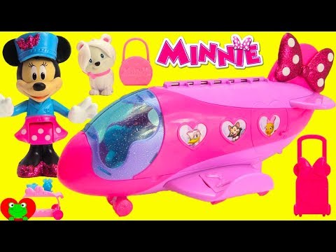 Minnie Mouse Flies Bow Liner Jet with Daisy and Surprises