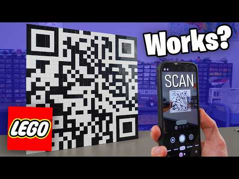 I Built a QR Code Out of Lego