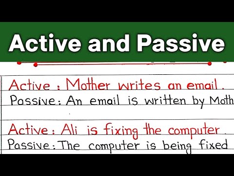 Active and Passive voice ||  Simple Present active and passive voice || English grammar