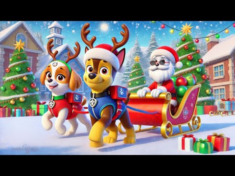 CHASE Turns Into A Reindeer Help Santa Claus | Funny Story | Paw Patrol Ultimate Rescue | Rainbow 3