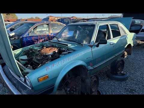 1981 Honda Civic at junkyard