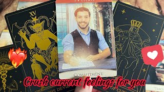 Crush Current feelings/ emotions for you❤️‍🔥 Crush current feelings | Hindi tarot card