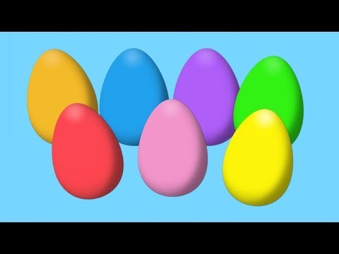 Animated Surprise Eggs for Learning Colors Part I