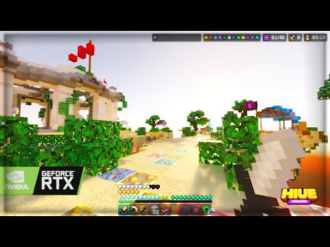 RTX pvp pack! hive skywars ASMR (4K)