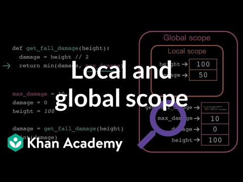 Local and global scope | Intro to CS - Python | Khan Academy