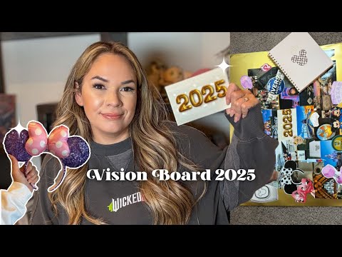 Creating My 2025 Vision Board: ✨Manifesting Goals as a Content Creator! 🐭