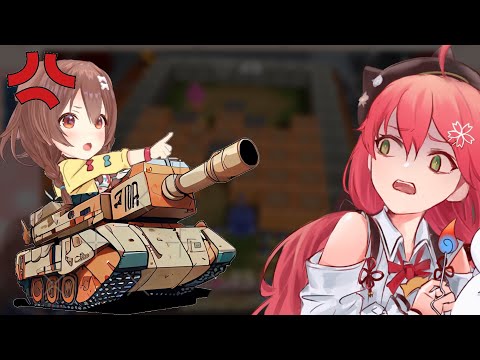 Korone Unleashes Her Rage When Miko Challenges Her To Boxing and Tank Battle  [Hololive/MiKorone]