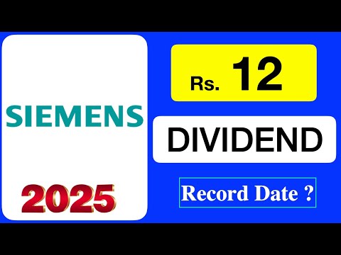 SIEMENS LTD Share Dividend 2025