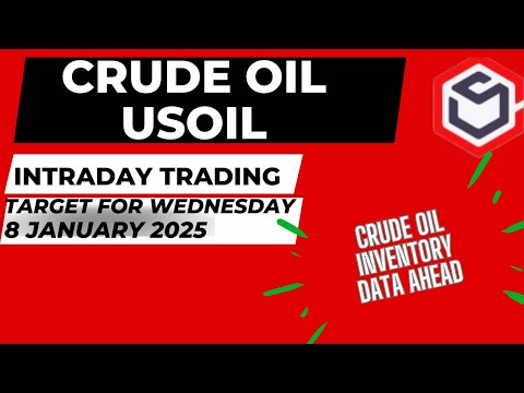 Crude Oil Trading | Crude Oil Prediction for Today Wednesday 8 January 2025 with TARGET