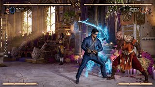 Mortal Kombat 1 kenshi infinite pressure with sento in the corner