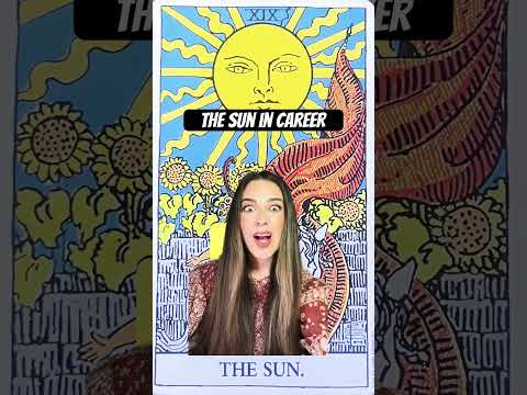 Tarot Cards in Career: The Sun #tarot #tarotcardmeanings #thesuntarot