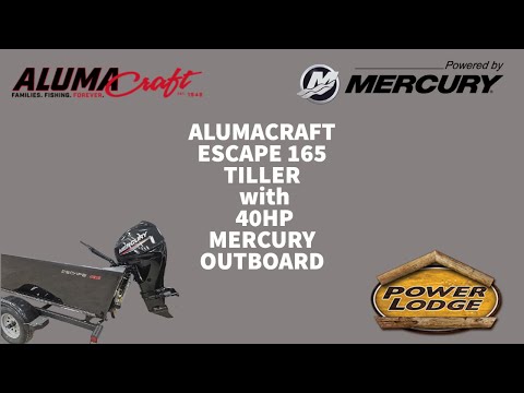 Alumacraft ESCAPE 165 TILLER w/ 40hp Mercury Outboard