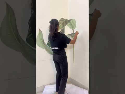 Use “YT10” for 10% off on Tropical Leaves Wall Stickers #DIY #homedecor #wallsticker #roommakeover