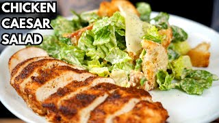 Finally Making a Salad Recipe - Chicken Caesar Salad (Super Juicy Chicken & Homemade Dressing!)