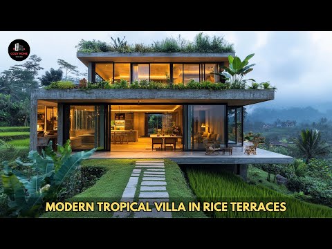 Modern Tropical Villa in Rice Terraces: Eco-Friendly Living