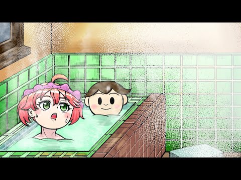 【手描き】夏　風呂　慟哭【さくらみこ/ホロライブ】