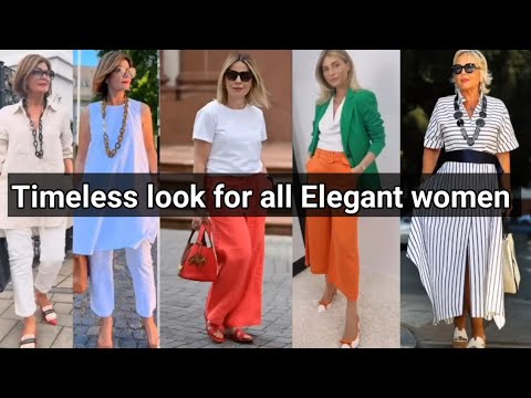 Natural Older Women Over 40, 50, 60 fashion Tips ||#outfit #outfitideas #2024 #fashion #fashionstyle