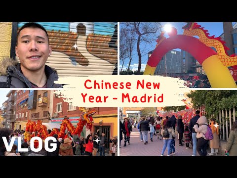 Exploring Madrid USERA District (chinatown) for Chinese New Year! (Madrid Vlog)