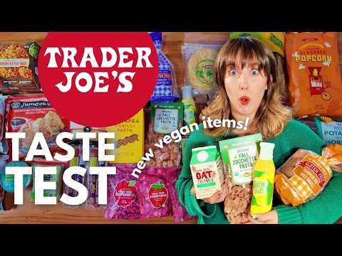 Trader Joe's Vegan Taste Test 🎄 New HOLIDAY Items!