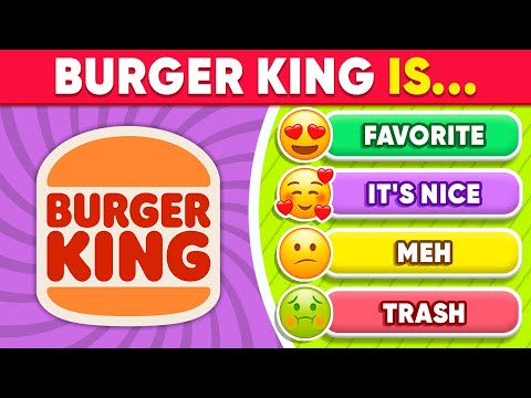 Tier List Rank Fast Food Restaurants from Favorite to Trash 🍕📝 Food Quiz | Daily Quiz