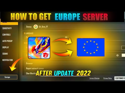 How to create europe server id in free fire | free fire server change | free fire europe server