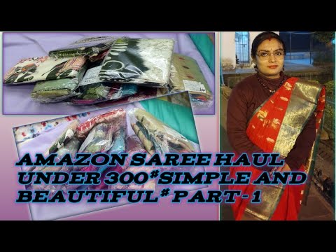 AMAZON SAREE HAUL UNDER 300 | DAILY WEAR SAREE OFFICE WEAR SAREE PARTY WEAR SAREE | GROWING SILENTLY