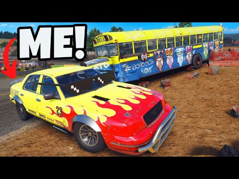 My Friend Used a BUS to TROLL ME in Derby Races in Wreckfest Multiplayer!