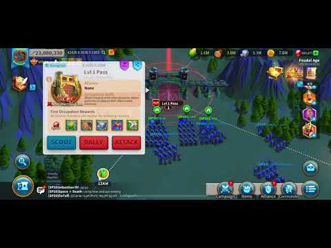 Rise of Kingdoms - K2420 Solo Attacking Level 1 Pass (First Capture Rewards)