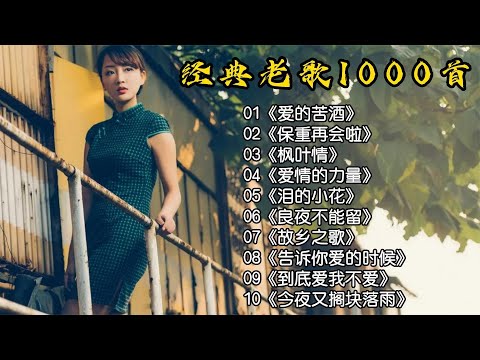 经典老歌1000首《爱的苦酒》《泪的小花》《枫叶情》《故乡之歌》