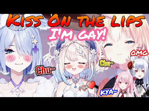 Enna Finally Kiss Elira & Millie On the Lips 【NIJISANJI EN Moment 🌈🌈🌈】