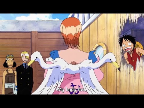 Nami gets naked one piece