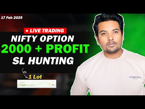 Live intraday option trading | Nifty Option trading | SL hunting