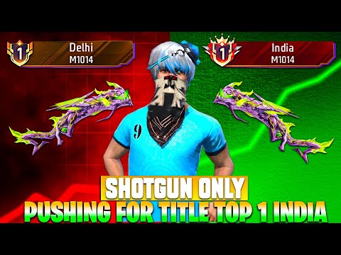 Pushing Top 1 In Shotgun M1014 | Free Fire Solo Rank Pushing With Tips And Tricks | Ep-10