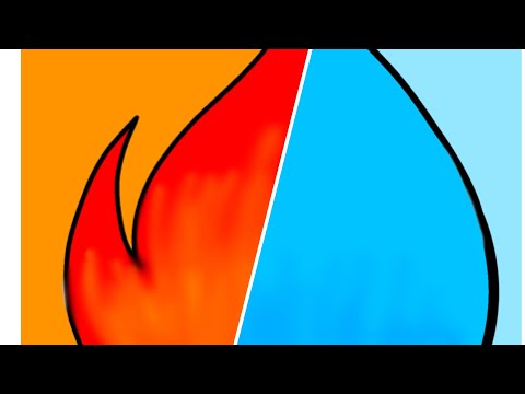 How to draw flames and drops by bulba creation channel