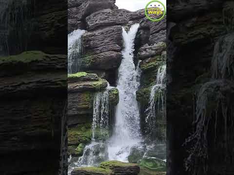 Waterfalls in Disneyland Paris | Soothing sound of waterfalls for meditation #ytshorts #travel