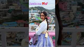 Anuska sen spotted in a beautiful white Korean girl dress in city  🦋 🌆#viralshort ///#anuska_sen 💕