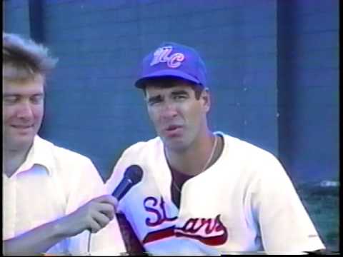 1993 Mich City Stars Baseball 20th year game,player interviews,Bill Landing