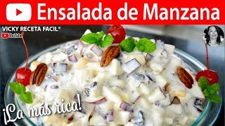 ENSALADA DE MANZANA | #VickyRecetaFacil