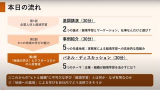 生放送イベントアーカイブ|ワーケーションで「越境学習」～地域でこそイノベーション人材が育つ5つの理由