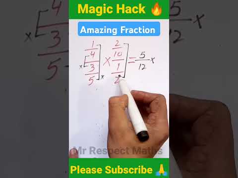 Amazing Fraction Trick #maths #vedicmathstricksforfastcalculation