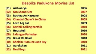 Deepika Padukone Movies List